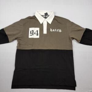 Hstry by NAS Hstry 94 Rugby Shirt Green/Blue Mens Sz L (737-738)